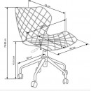 Кресло компьютерное HALMAR MATRIX черный/бирюзовый